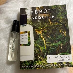 ABBOTT SEQUOIA EAU DE PARFUM .07 OZ / 2 ML BRAND NEW SPRAY SAMPLE